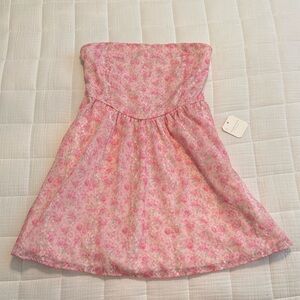 Altr’d State Pink Floral Strapless Sundress